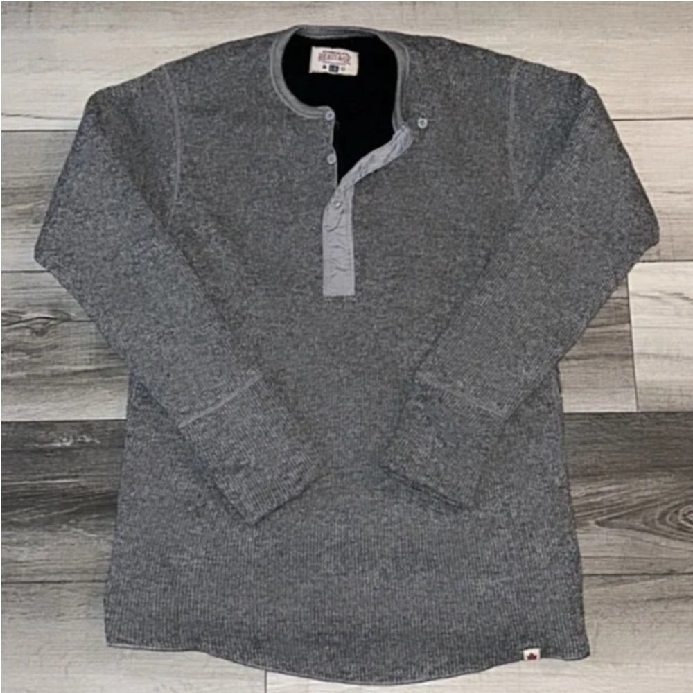 Stanfield's Fleece lined wool henley